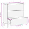 vidaXL Credenza Nera 60x33x75 cm in Legno Multistrato