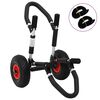 vidaXL Carrello SUP per Tavola da Surf Pieghevole 45 kg in Alluminio