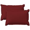 vidaXL Federa 2 pcs HOUTEN Rosso Vino 30 x 50 cm Lino
