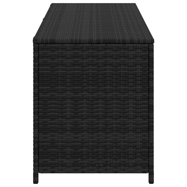 vidaXL Baule da Giardino Nero 150x50x60 cm in Polyrattan