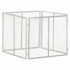vidaXL Compostiera da Giardino 85x85x70 cm in Ferro Zincato