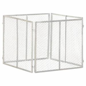 vidaXL Compostiera da Giardino 85x85x70 cm in Ferro Zincato
