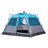 vidaXL Tenda a Cupola da Campeggio 4 Persone Blu a Rilascio Rapido