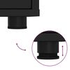 vidaXL Comodini 2 pcs Nero 30,5 x 30 x 43 cm Legno multistrato