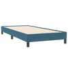 vidaXL Letto a Molle senza Materasso Blu Scuro 80x220 cm Velluto
