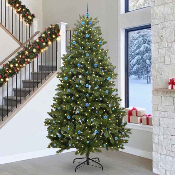 vidaXL Albero di Natale artificiale Verde 300 cm PVC e Metallo