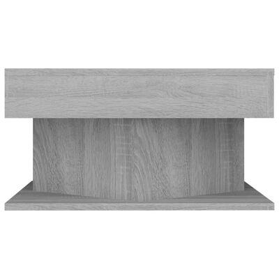 vidaXL Tavolino da Salotto Grigio Sonoma 57x57x30 cm Legno Multistrato