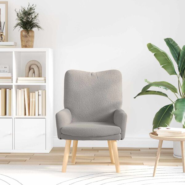 vidaXL poltrona Grigio chiaro 63 x 67 x 94 cm