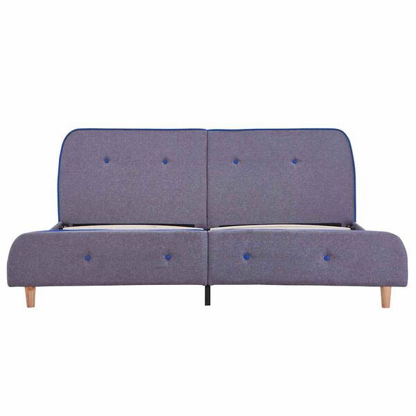 vidaXL Giroletto senza Materasso Grigio Chiaro 150x200 cm in Tessuto