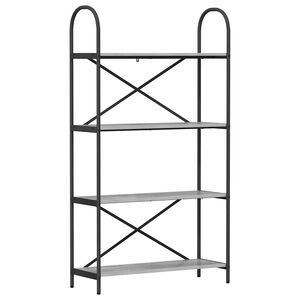 vidaXL Libreria 4 livelli 80 x 30 x 146 cm Legno ingegnerizzato