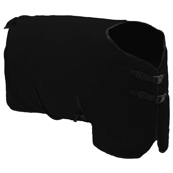 vidaXL Coperta per Cavalli Nero Poliestere