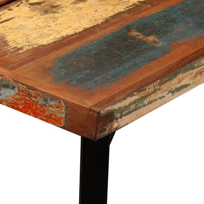 vidaXL Tavolino da Bar in Legno Massello di Recupero 150x70x107 cm