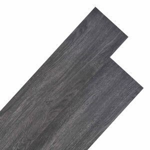 vidaXL Tavole per Pavimenti Nero e Bianco 5,26 m&sup2; 18 pz PVC