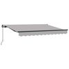 vidaXL Tendone manuale 2,5 x 2 m Grigio Chiaro 100% Poliestere