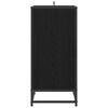 vidaXL Credenza Rovere nero 35 x 35.5 x 76 cm Legno multistrato