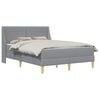 vidaXL Struttura letto con materasso Grigio Chiaro 120 x 190 cm