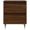 vidaXL Comodini 2pz Rovere Marrone 40x35x50 cm in Legno Multistrato