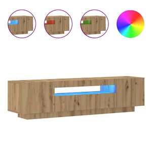 vidaXL Mobile Porta TV con LED Artigianale 160x35x40 cm Multistrato