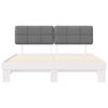 vidaXL Letto con Testiera Rivestita Grigio chiaro 200 x 200 cm