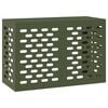 vidaXL Copertura per condizionatore d'aria Verde Oliva 90 x 40 x 60 cm