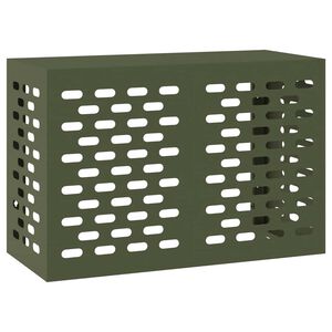 vidaXL Copertura per condizionatore d'aria Verde Oliva 90 x 40 x 60 cm