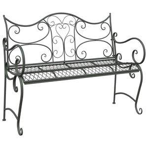 vidaXL Panchina da giardino 2-Numero di posti 114 x 56,5 x 90 cm