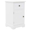 vidaXL Comodino in Legno di Pino 35x32x59 cm
