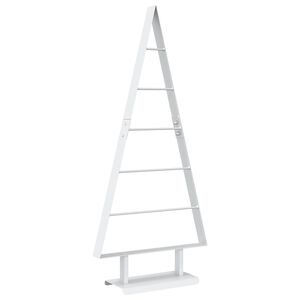 vidaXL Albero di Natale in metallo KUOPIO 90 cm Acciaio Bianco