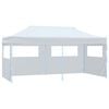 vidaXL Tenda Pieghevole Pop-Up con Pareti Laterali 3x6m Acciaio Bianco