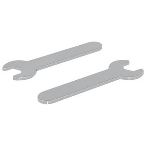 vidaXL Chiave inglese 2 pcs Argento 10 mm Ferro