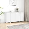 vidaXL Credenza Bianca 135x41x75 cm in Truciolato