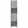 vidaXL Mobile angolare Grigio Sonoma 25,5x25x102cm Legno multistrato
