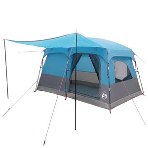 vidaXL Tenda Familiare 8 persona Blu Poliestere