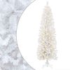 vidaXL Albero di Natale Artificiale Sottile 180 cm 300 LED