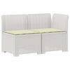 vidaXL Divano da Giardino a 2 Posti con Cuscini Aspetto Rattan PP