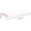vidaXL Scaffale a Parete Bianco Lucido 80x23,5x3,8 cm in MDF