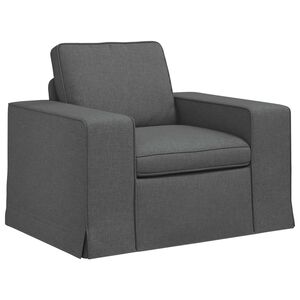 vidaXL Divano Grigio scuro 103 x 80 x 82 cm Tessuto