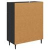 vidaXL Credenza Rovere Nero 69,5 x 34 x 90 cm Legno multistrato