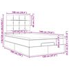 vidaXL Struttura Letto Pouf con Materassi 120x190 cm Velluto