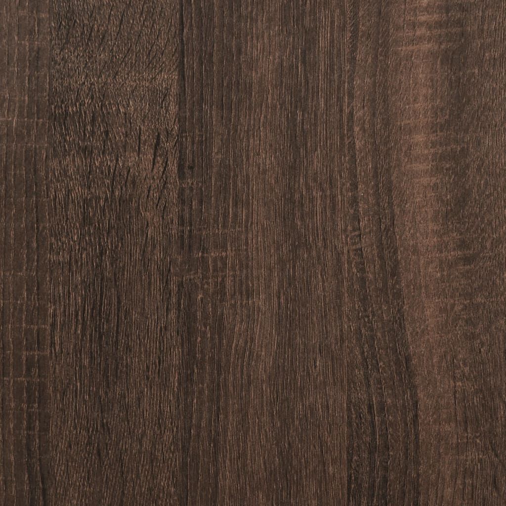 vidaXL Giroletto Rovere Marrone 90x200 cm in Legno Multistrato