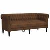vidaXL Divano Chesterfield con cuscino Marrone 182.5 x 74.5 x 74.5 cm