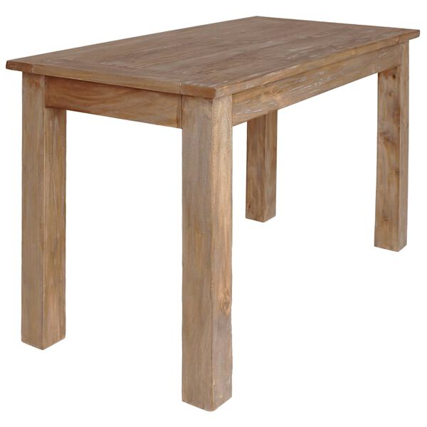 vidaXL Tavolo da Pranzo in Legno Massello di Mogano 120x60x77 cm