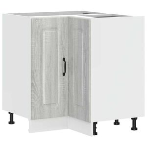 vidaXL Mobile Base ad Angolo Cucina Kalmar Grigio Sonoma in Truciolato