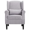 vidaXL Poltrona Grigio Chiaro in Tessuto