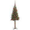 vidaXL Albero di Natale snodato con 150 LED con supporto Verde 150 cm