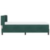 vidaXL Letto a molle con materasso Verde Scuro 200 x 80 cm Velluto