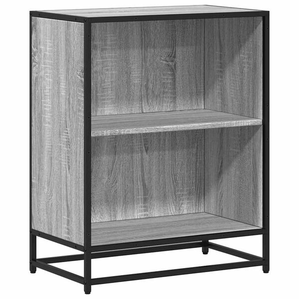vidaXL Libreria Grigio Sonoma 60x35x76 cm in Legno Multistrato