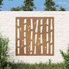 vidaXL Decorazione Muro da Giardino 55x55 cm Bamb&ugrave; in Acciaio Corten
