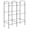 vidaXL Supporto con Ripiani per 6 Casse Argento 96x33x116 cm Acciaio