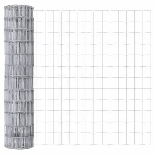 vidaXL Recinzione Euro Argento 1.4 x 10 m Acciaio zincato a caldo